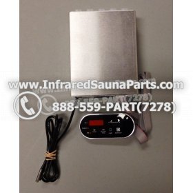 COMPLETE CONTROL POWER BOX WITH CONTROL PANEL - COMPLETE CONTROL POWER BOX AIRWALL INFRARED SAUNA WITH BLACK CONTROL PANEL 1