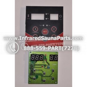 CIRCUIT BOARDS WITH  FACE PLATES - CIRCUIT BOARD WITH FACE PLATE VIDAL INFRARED SAUNA  06S064 3