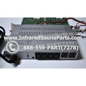COMPLETE CONTROL POWER BOX WITH CONTROL PANEL - COMPLETE CONTROL POWER BOX SUNMATE INFRARED SAUNA STYLE 3 WITH TWO CONTROL PANELS 5