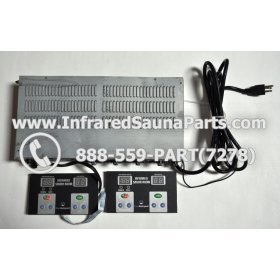 COMPLETE CONTROL POWER BOX WITH CONTROL PANEL - COMPLETE CONTROL POWER BOX ZENAWAKENING INFRARED SAUNA STYLE 2 WITH TWO CONTROL PANELS 1