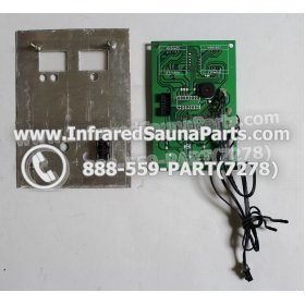 CIRCUIT BOARDS WITH  FACE PLATES - CIRCUIT BOARD WITH FACEPLATE FOR ICONO SAUNA USA INFRARED SAUNA MAIN 3