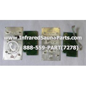 CIRCUIT BOARDS WITH  FACE PLATES - CIRCUIT BOARD WITH FACEPLATE 2P0050FDA0 FOR INFINITY INFRARED SAUNA COMPLETE SET OF TWO 4