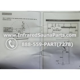 J INFRARED HEATERS 220V / 240V - J RADIANT INFRARED SAUNA CERAMIC HEATER JH-NR18-15B 1800 WATTS 220V /240V 6