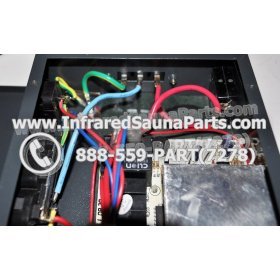 COMPLETE CONTROL POWER BOX 220V / 240V - COMPLETE CONTROL POWER BOX 220V / 240V WITH 7 CIRCUIT BOARD PINS  6 FEMALE PLUGS SUPPLY WORLD INFRARED SAUNA 31