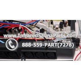 COMPLETE CONTROL POWER BOX 220V / 240V - COMPLETE CONTROL POWER BOX 220V / 240V WITH 7 CIRCUIT BOARD PINS  6 FEMALE PLUGS SUPPLY WORLD INFRARED SAUNA 17