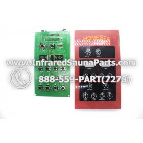 CIRCUIT BOARDS WITH  FACE PLATES - CIRCUIT BOARDS WITH FACE PLATES - HOME SPA INFRA-RED SAUNA   (12 BUTTONS) 1