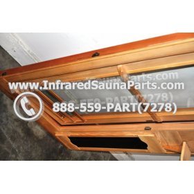 WOOD SAUNA WALLS - HEMLOCK WOOD SAUNA PANEL + DOOR ( 35.5" x 69.5" ) 18