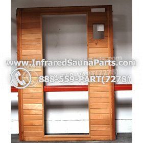 WOOD SAUNA WALLS - HEMLOCK WOOD SAUNA PANEL ( 69.5" x 49.5" ) 3