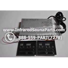 COMPLETE CONTROL POWER BOX WITH CONTROL PANEL - COMPLETE CONTROL POWER BOX WASAUNA INFRARED SAUNA STYLE 3 WITH TWO CONTROL PANELS 3
