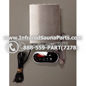 COMPLETE CONTROL POWER BOX WITH CONTROL PANEL - COMPLETE CONTROL POWER BOX EZE INFRARED SAUNA WITH BLACK CONTROL PANEL 2