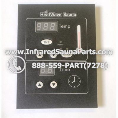 CIRCUIT BOARDS WITH  FACE PLATES - CIRCUIT BOARD WITH FACE PLATE HEATWAVE INFRARED SAUNA 12092007 MANUAL ON  OFF SWITCH 1