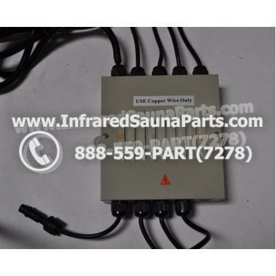COMPLETE CONTROL POWER BOX 110V / 120V - COMPLETE CONTROL POWER BOX 110V / 120V DELUXE INFRARED SAUNA WITH 8 HEATER PLUGS v1 1