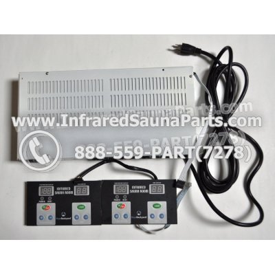 COMPLETE CONTROL POWER BOX WITH CONTROL PANEL - COMPLETE CONTROL POWER BOX PRECISION THERAPY INFRARED SAUNA STYLE 1 WITH TWO CONTROL PANELS 1