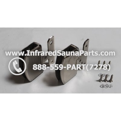 DOOR HINGES - GLASS DOOR HINGE STYLE 9 COMPLETE SET 1