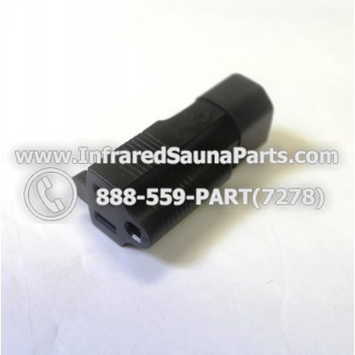 CORD END CONNECTORS - CORD END CONNECTORS IEC C14 3 PRONG PLUG TO NEMA 5-15 3 PRONG USA RECEPTACLE 1